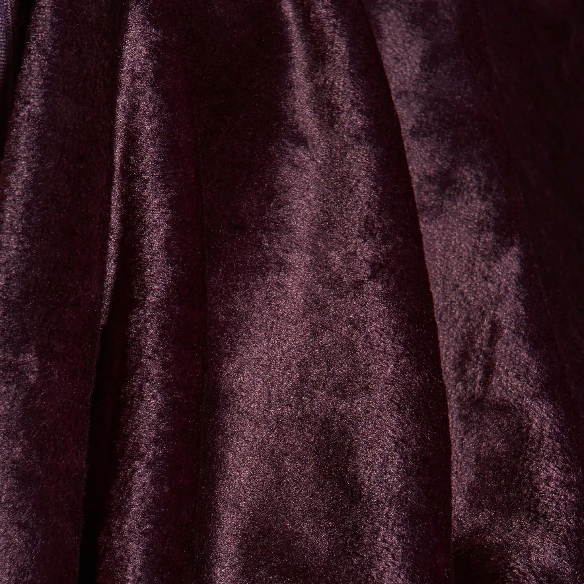 OHS Faux Fur Mink Throw - Burgundy – image 4