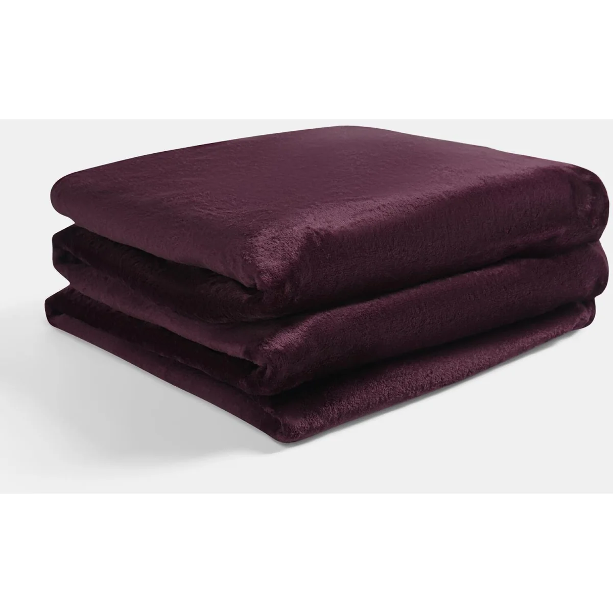 OHS Faux Fur Mink Throw - Burgundy – image 5