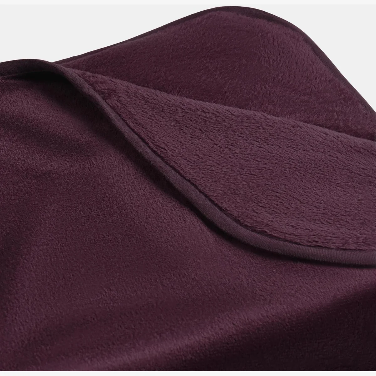OHS Faux Fur Mink Throw - Burgundy – image 1