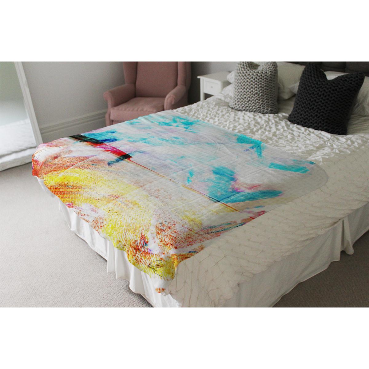 Beach View Cliffs Blanket - Blue – image 4