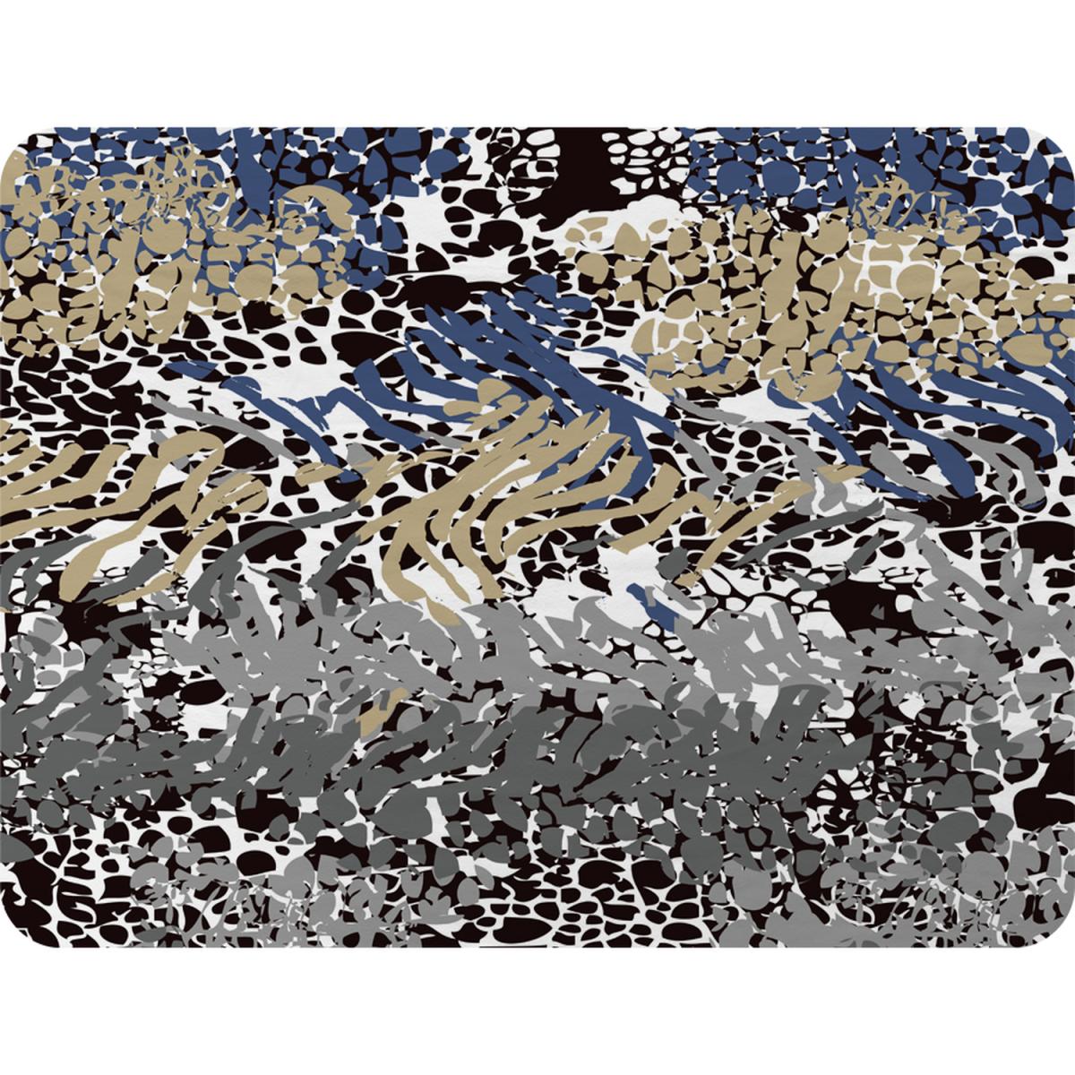 Mixed Animal Print Blanket - Blue – image 2