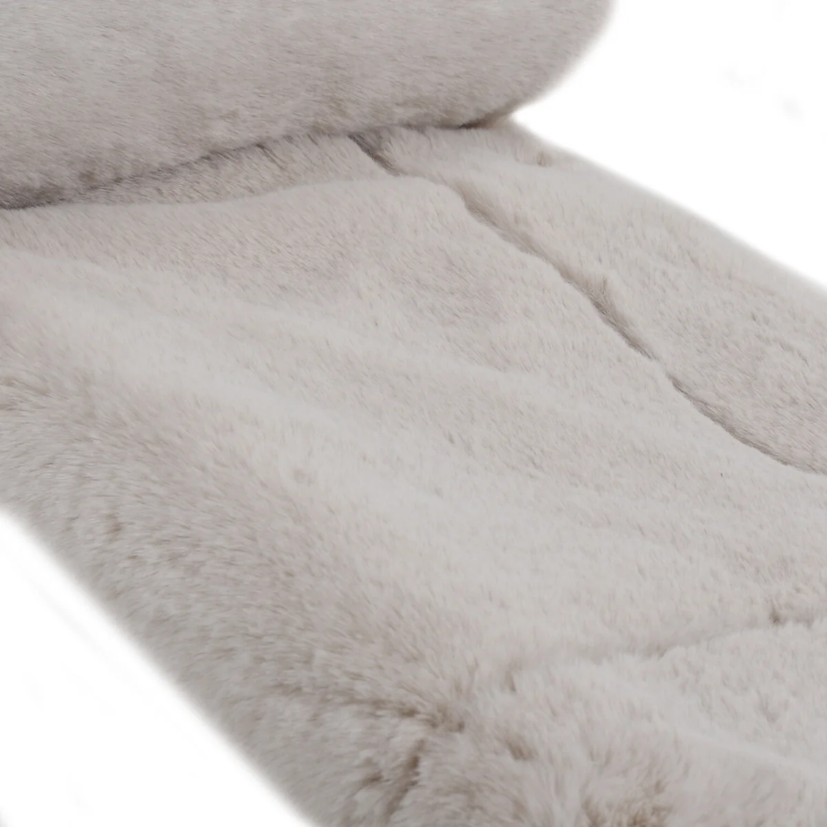 Rabbit Faux Fur Throw - Grey / Large – image 16