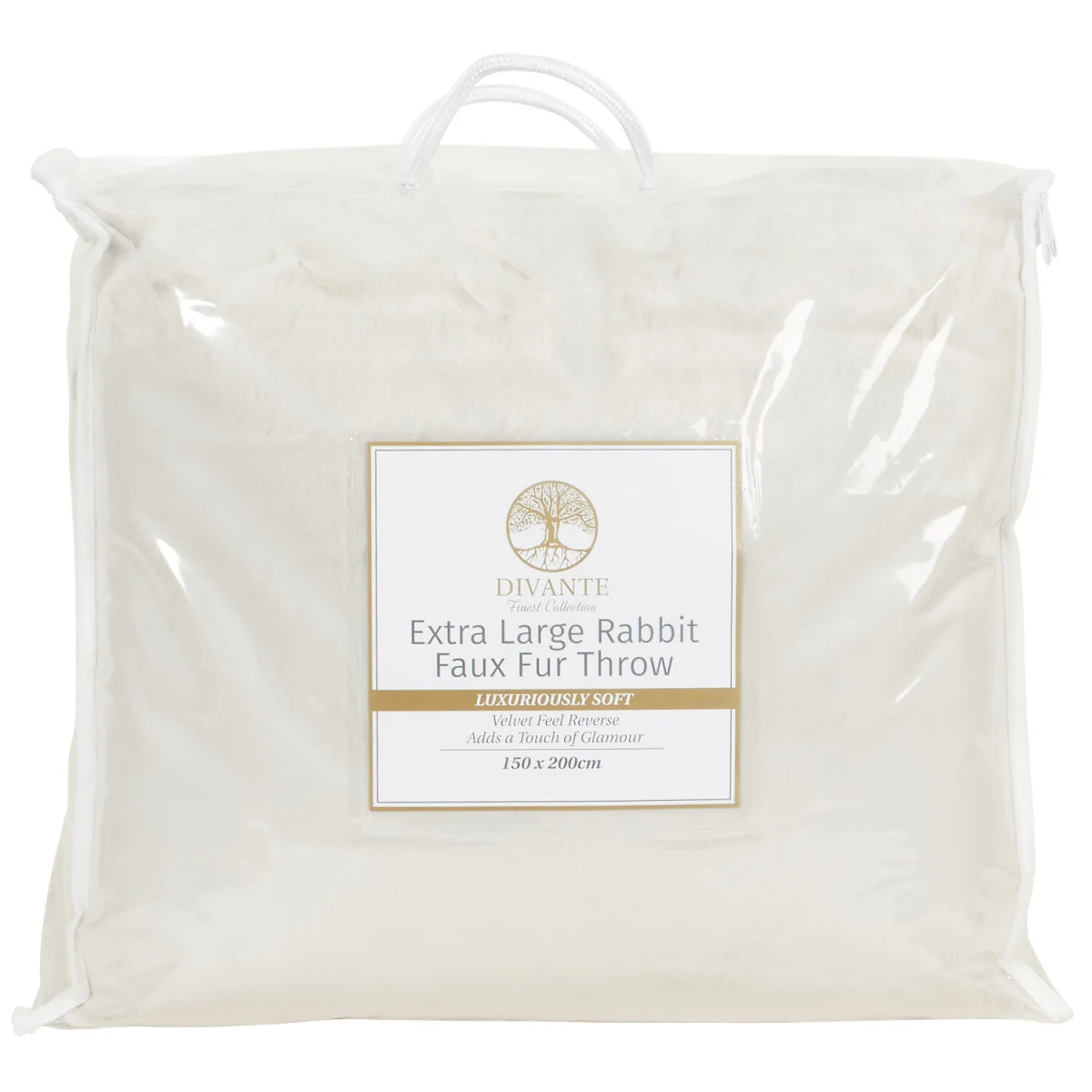 Rabbit Faux Fur Throw - Grey / Large – image 21