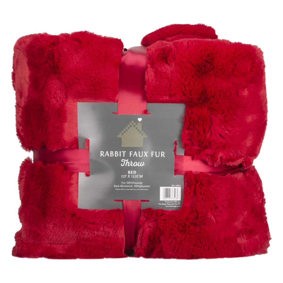 Rabbit Faux Fur Throw - Grey / Large – image 26