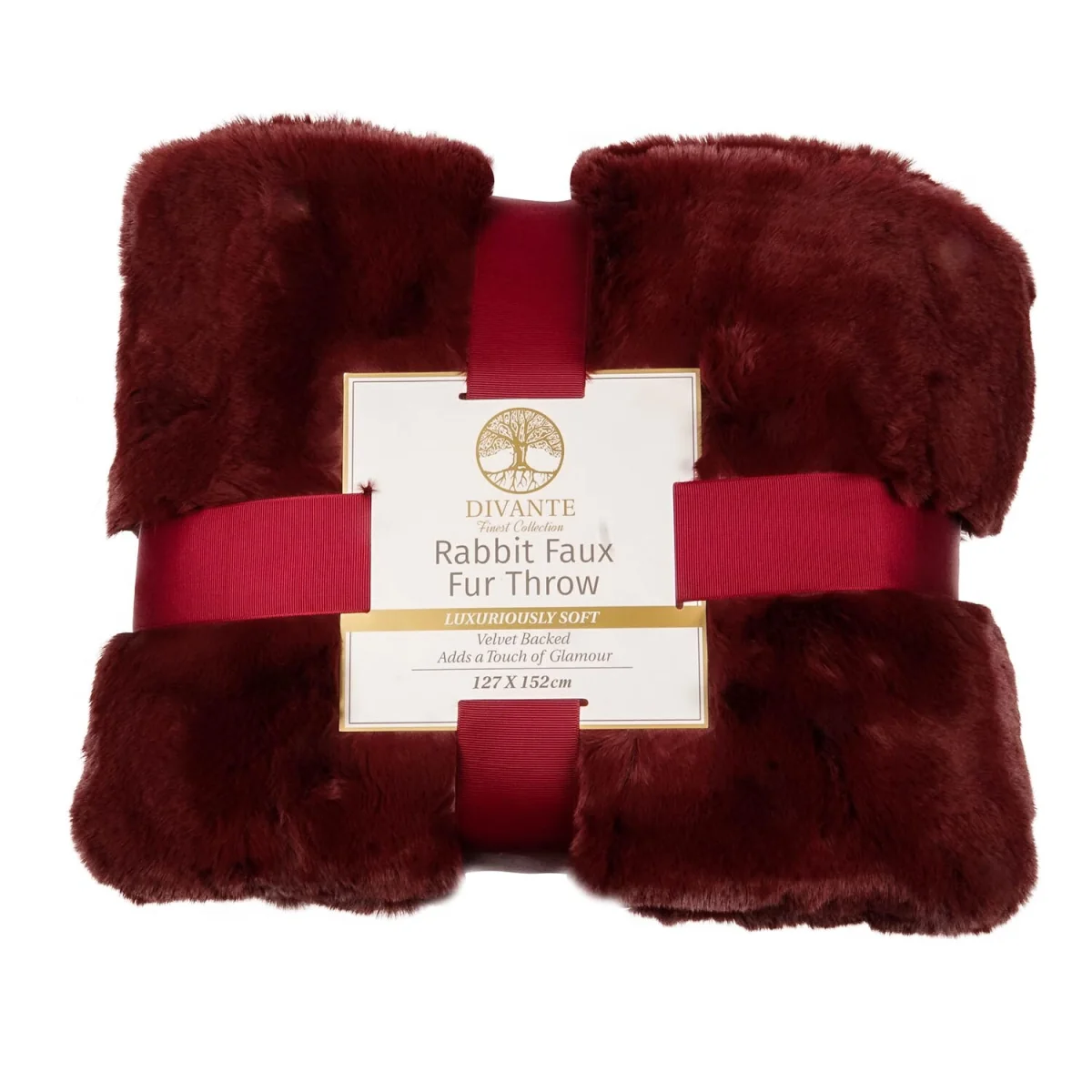 Rabbit Faux Fur Throw - Grey / Large – image 32