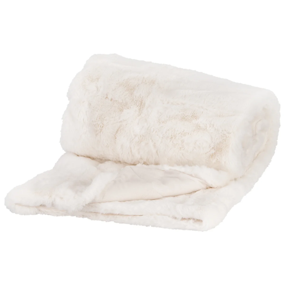 Rabbit Faux Fur Throw - Grey / Large – image 5