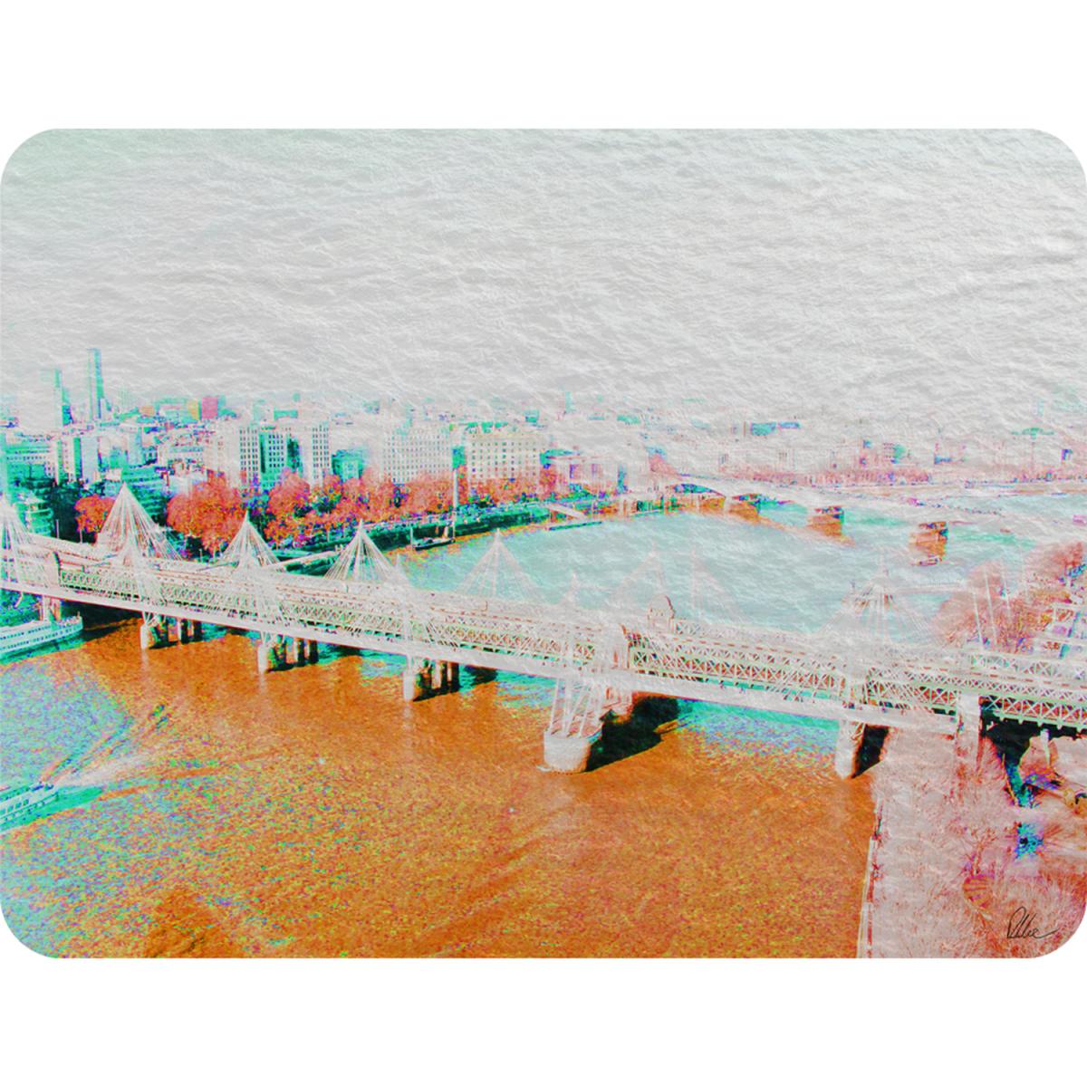 London Eye Veiw Orange Blanket - Orange – image 2