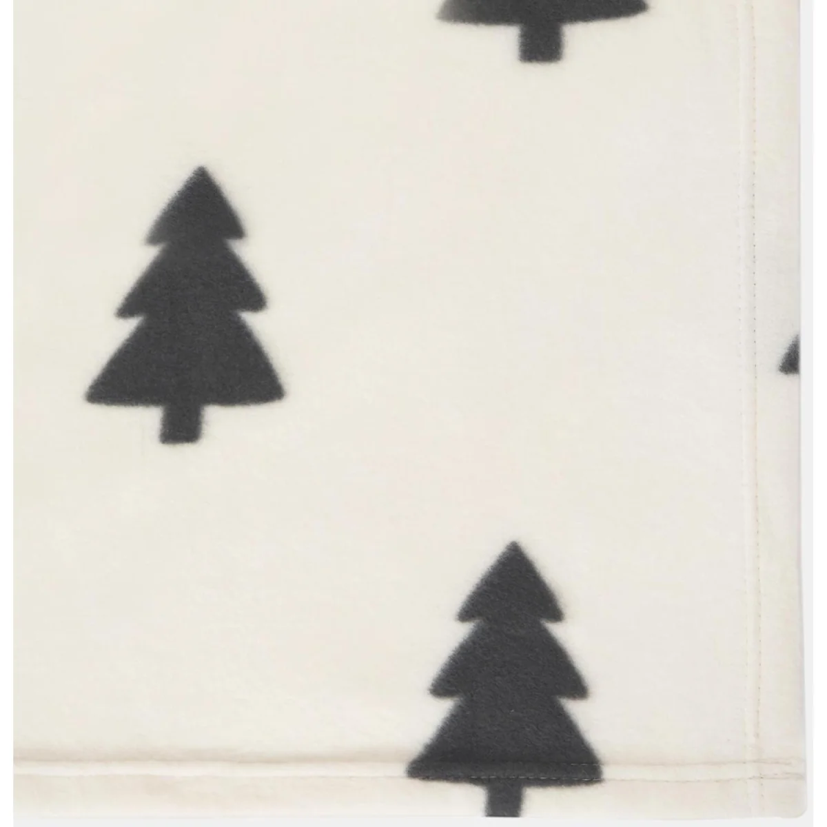 Christmas Tree Polar Fleece Throw - White – image 4