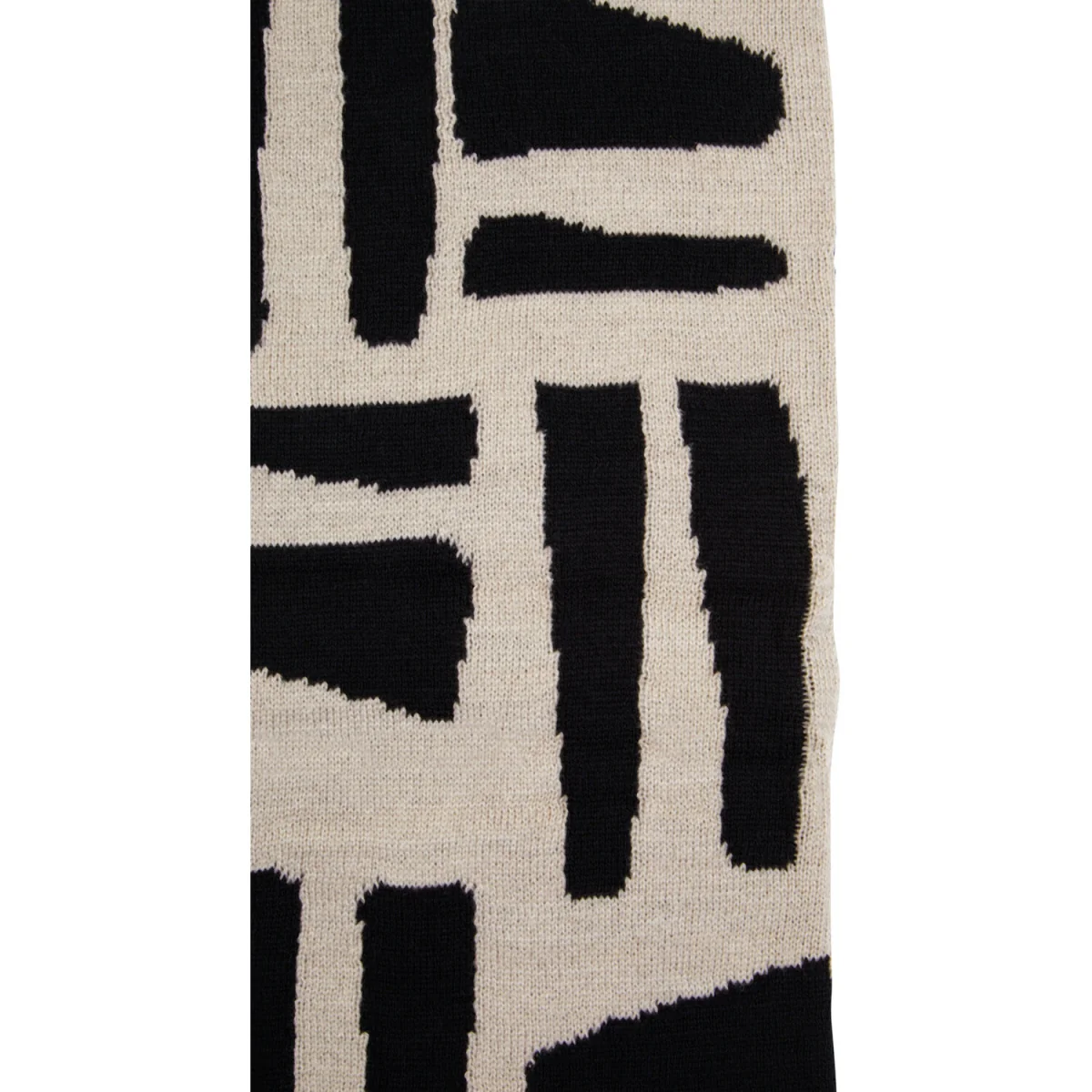 Bosie Ozella Natural And Black Throw - Black – image 3