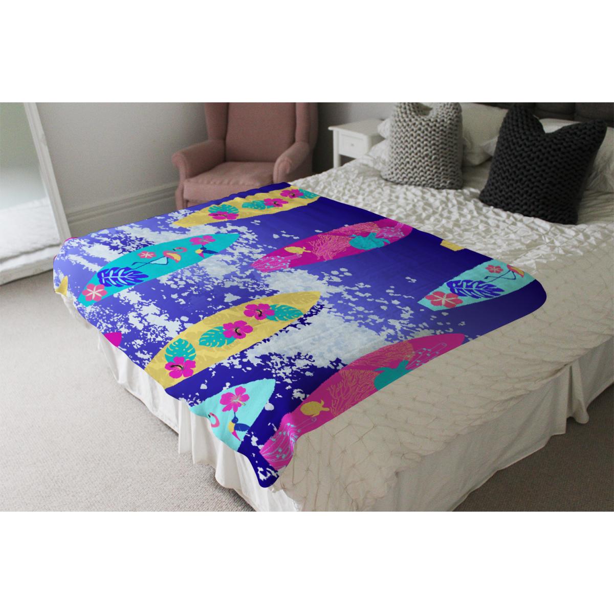 Tropical Surf Blanket - Blue – image 4