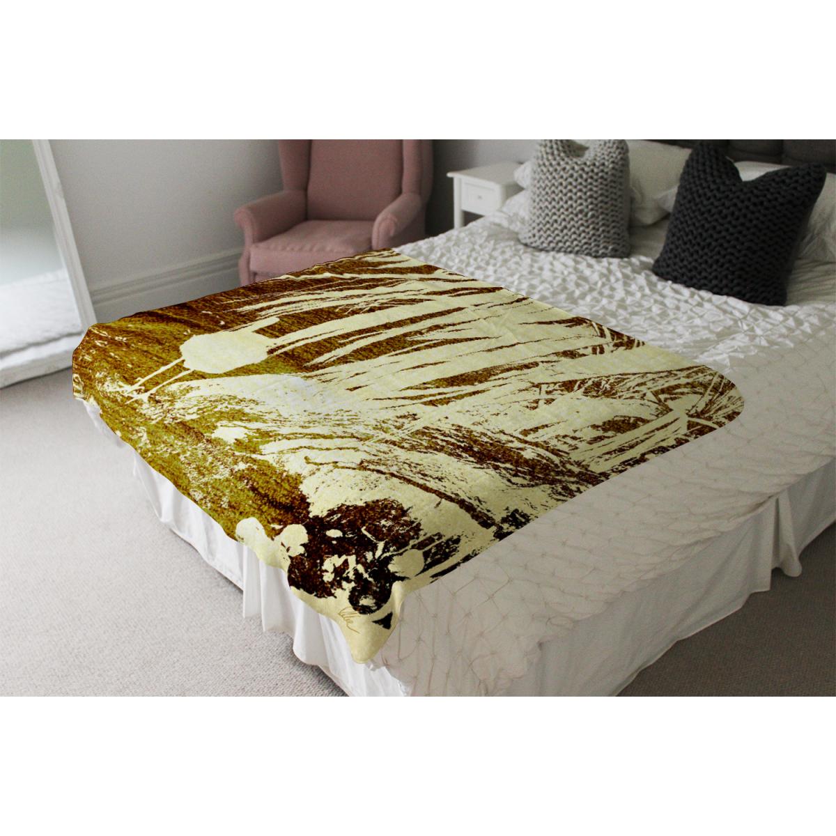Pretty Bird Blanket - Gold – image 4
