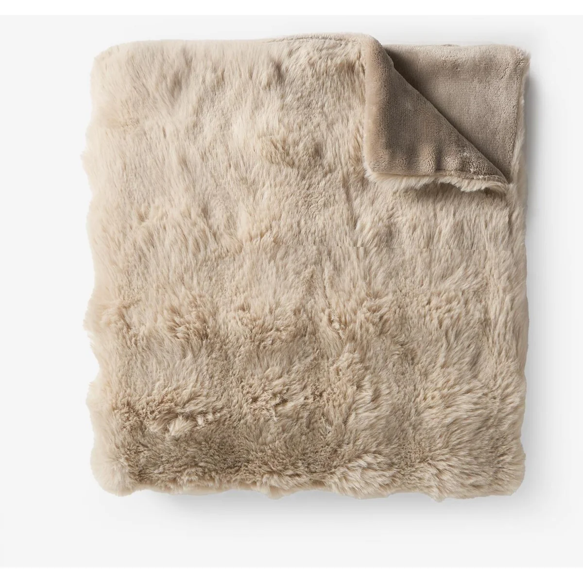 OHS Bubble Faux Fur Throw - Natural – image 5