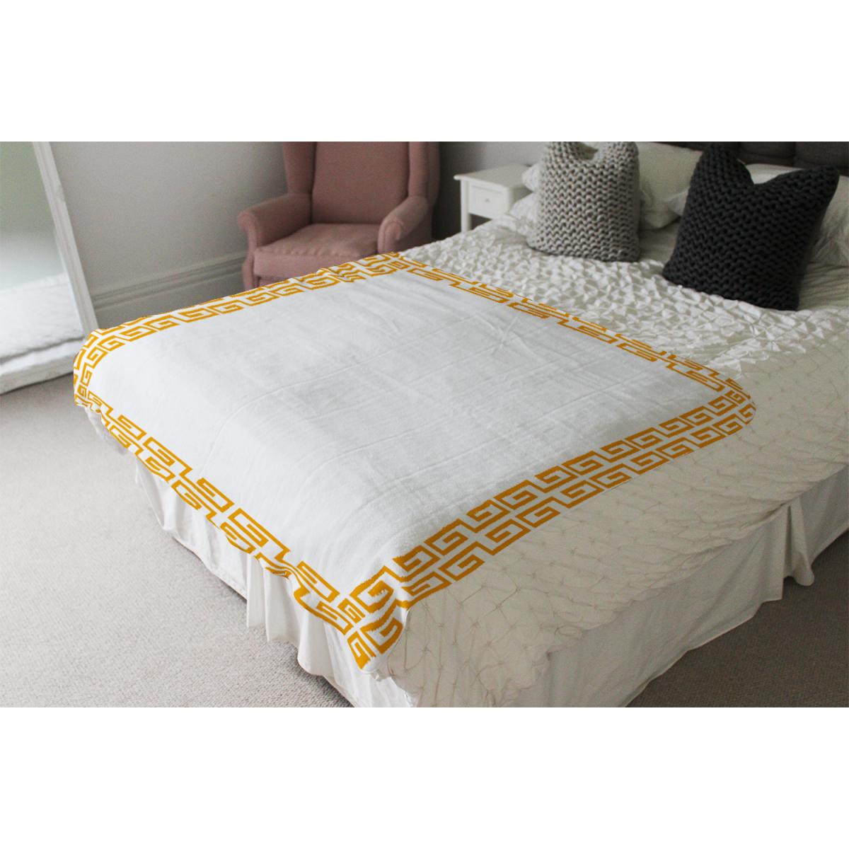 Golden Egyptian Border Blanket - Gold – image 4