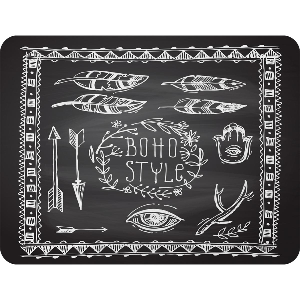 Boho Style Motivating Phrase Blanket - Black – image 2