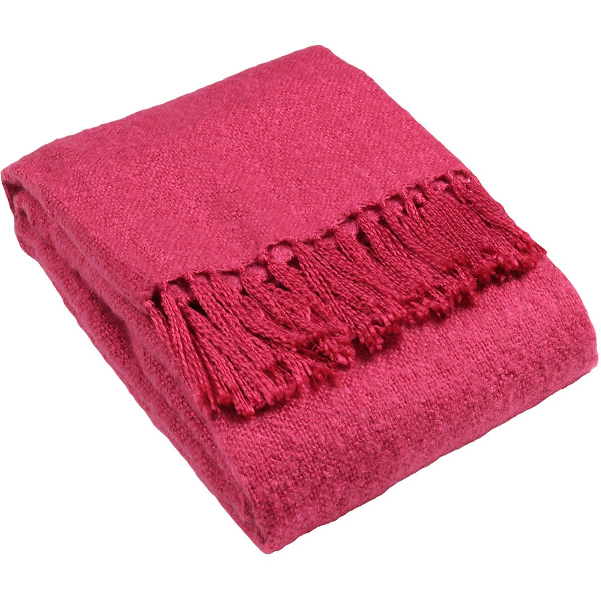 Plain Tasselled Woven Throw - Kingfisher – image 4