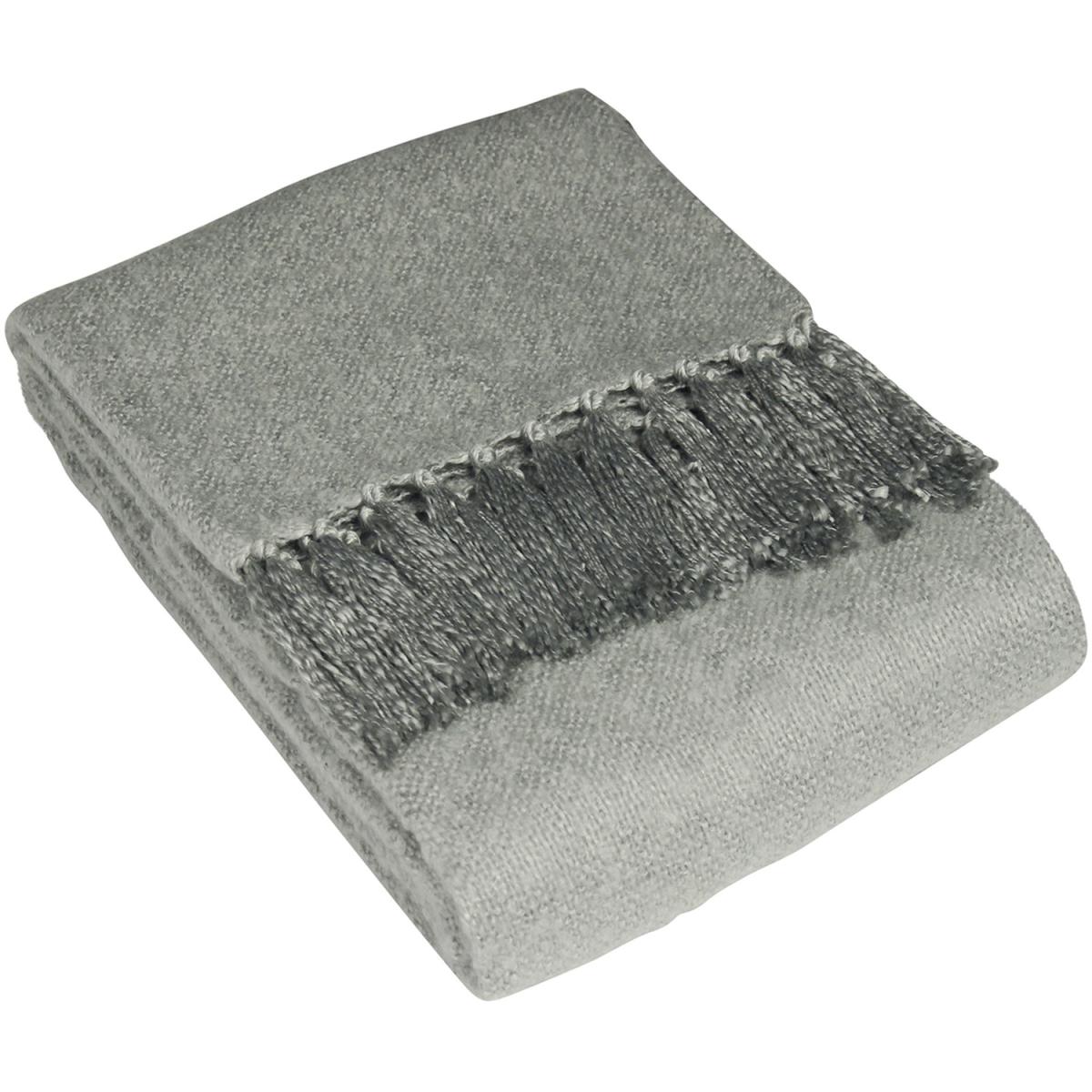 Plain Tasselled Woven Throw - Kingfisher – image 5