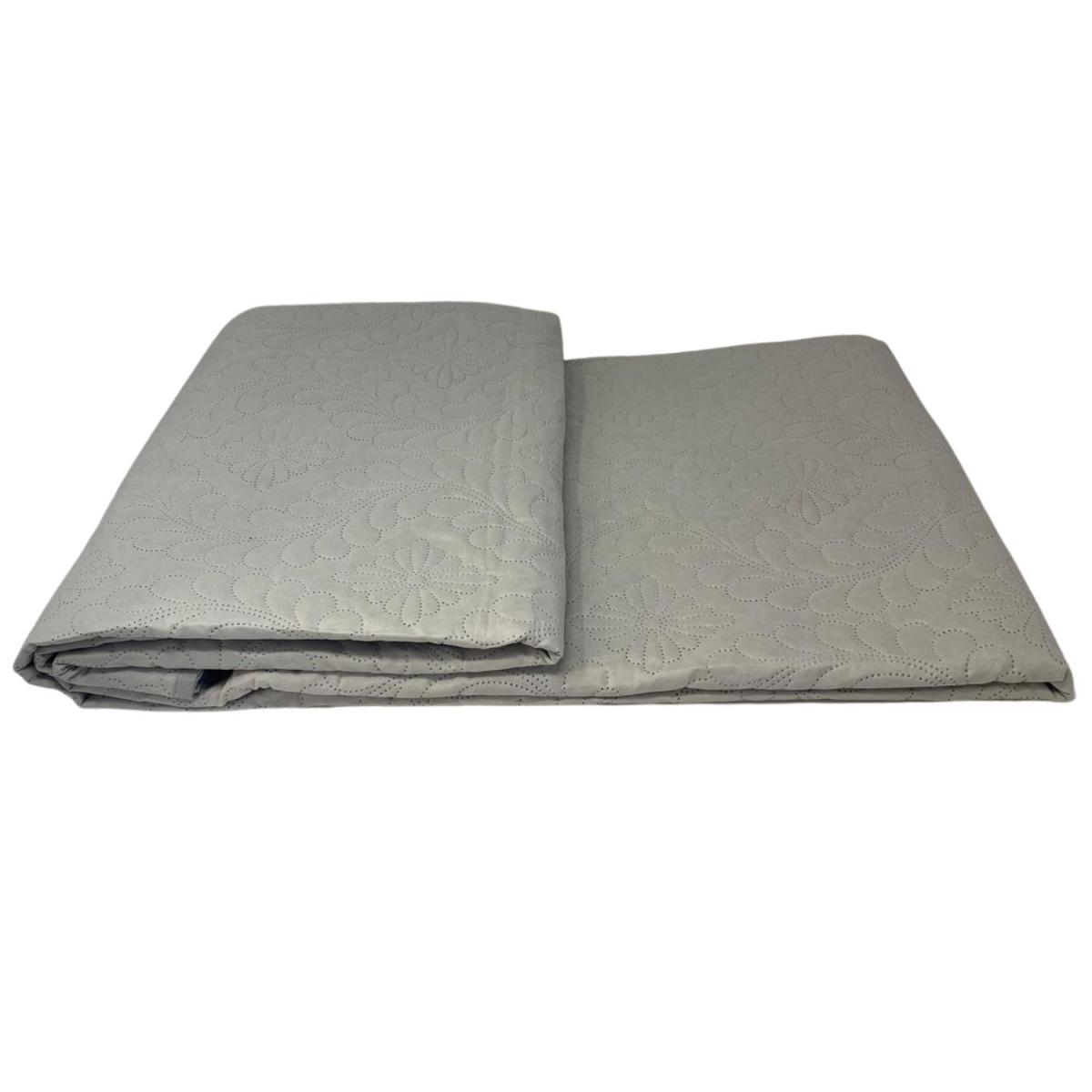 Ultrasonic Plain Bedspread Throw - Mint – image 2