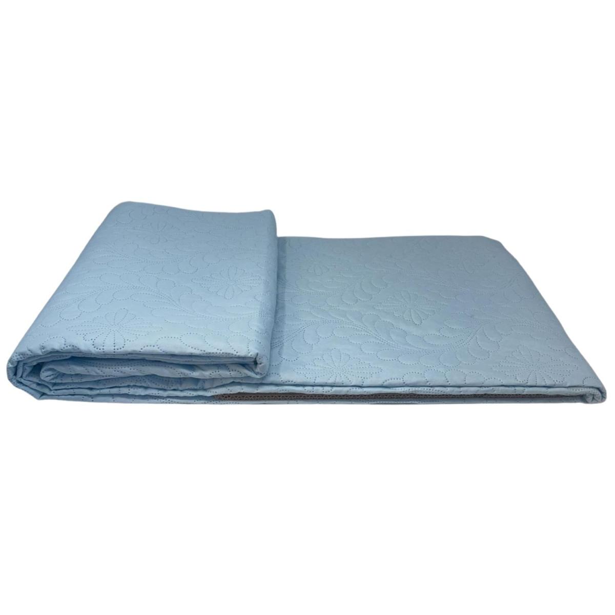 Ultrasonic Plain Bedspread Throw - Mint – image 9