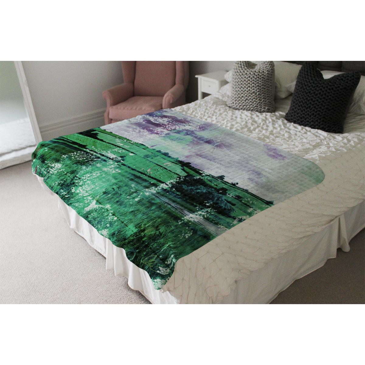 Classic Green Countryside Blanket - Green – image 4