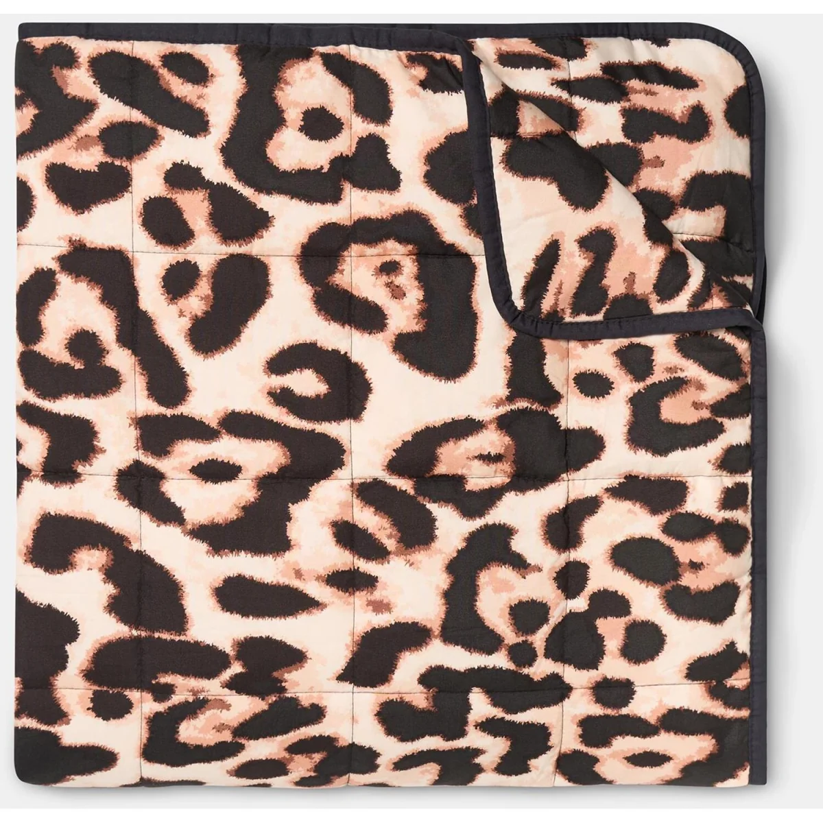 OHS Leopard Print Supersoft Weighted Blanket - Natural – image 4