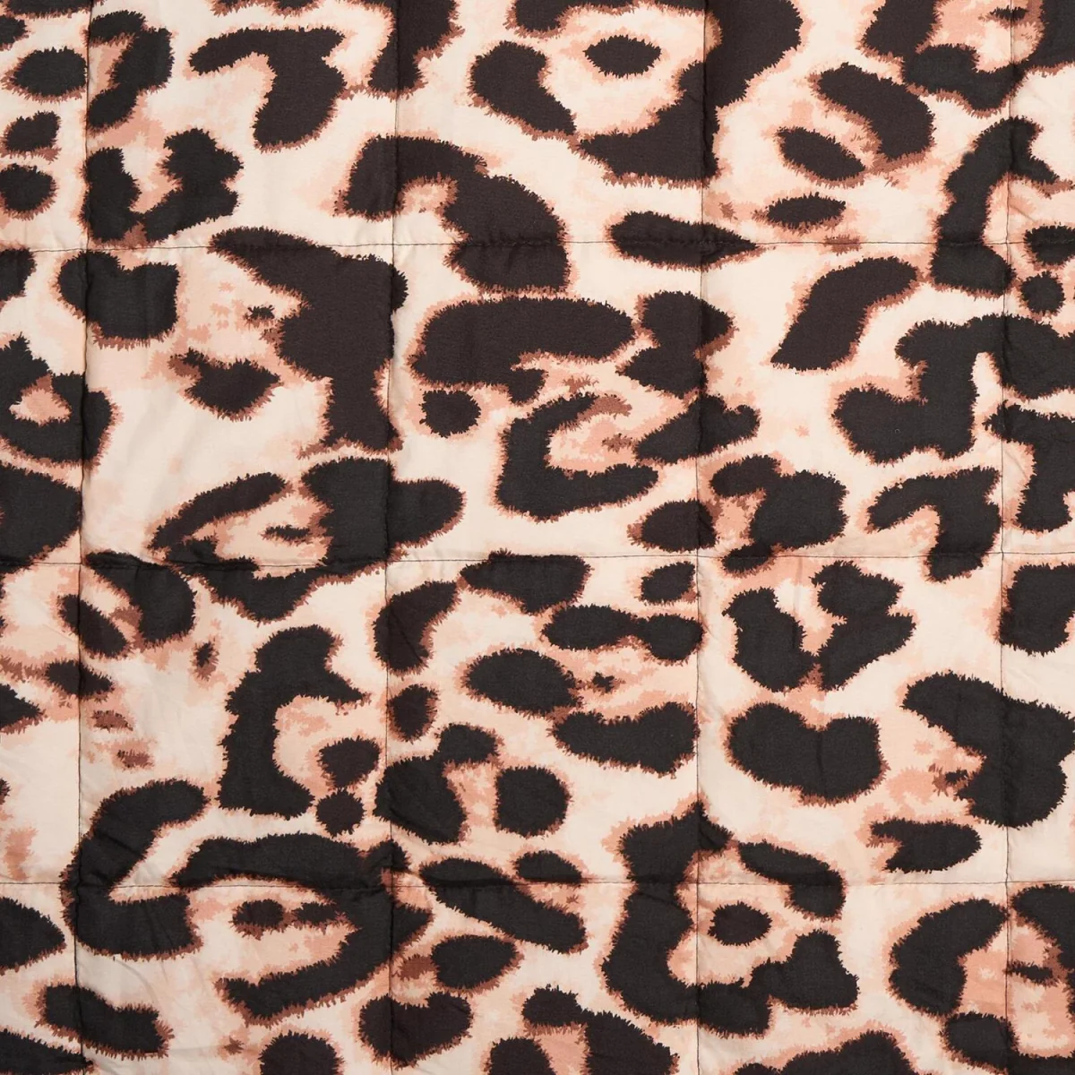 OHS Leopard Print Supersoft Weighted Blanket - Natural – image 5