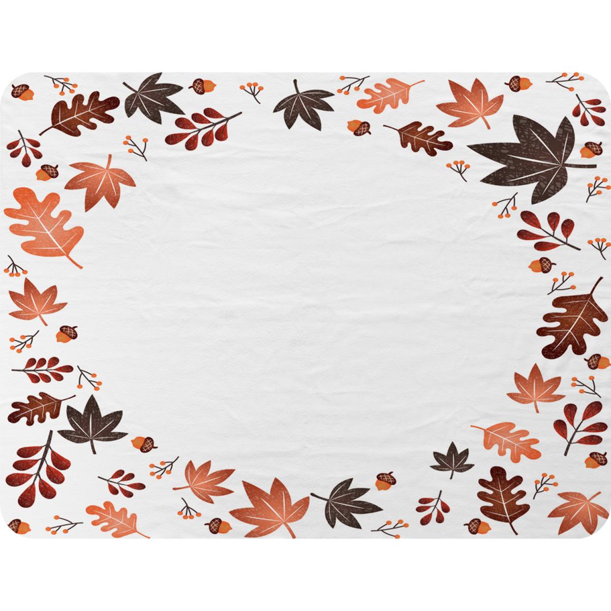 Decorative Autumn Blanket - Orange – image 2