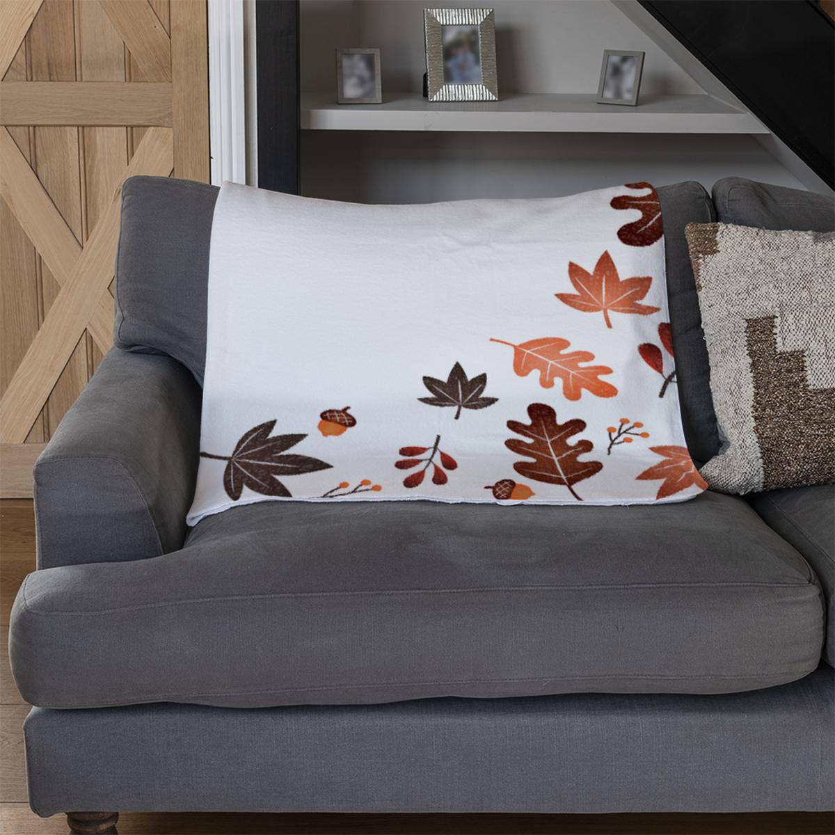 Decorative Autumn Blanket - Orange – image 3