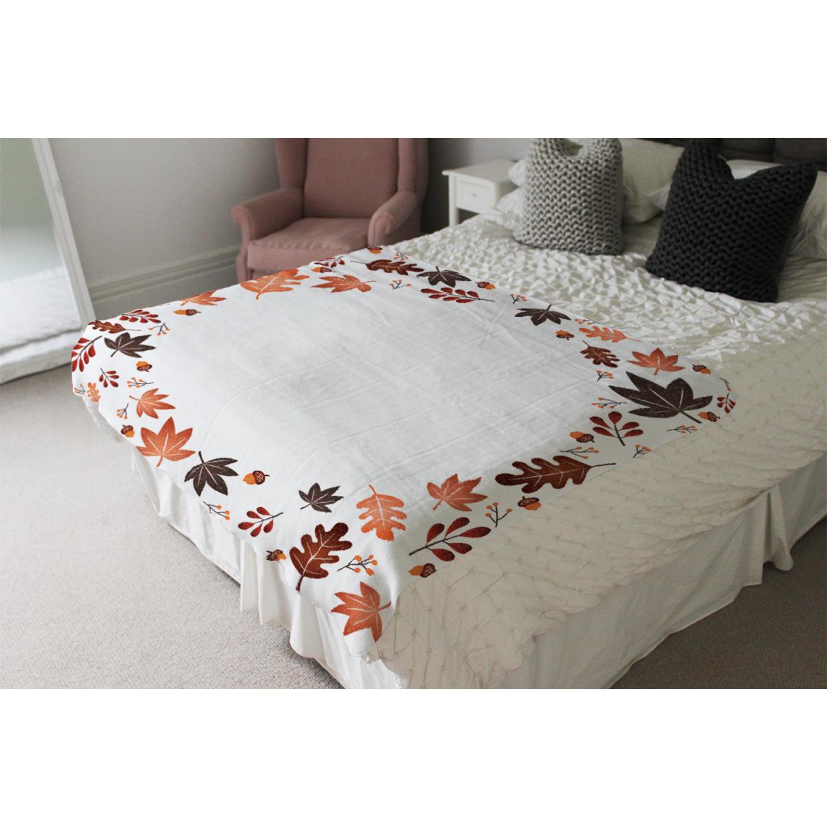 Decorative Autumn Blanket - Orange – image 4