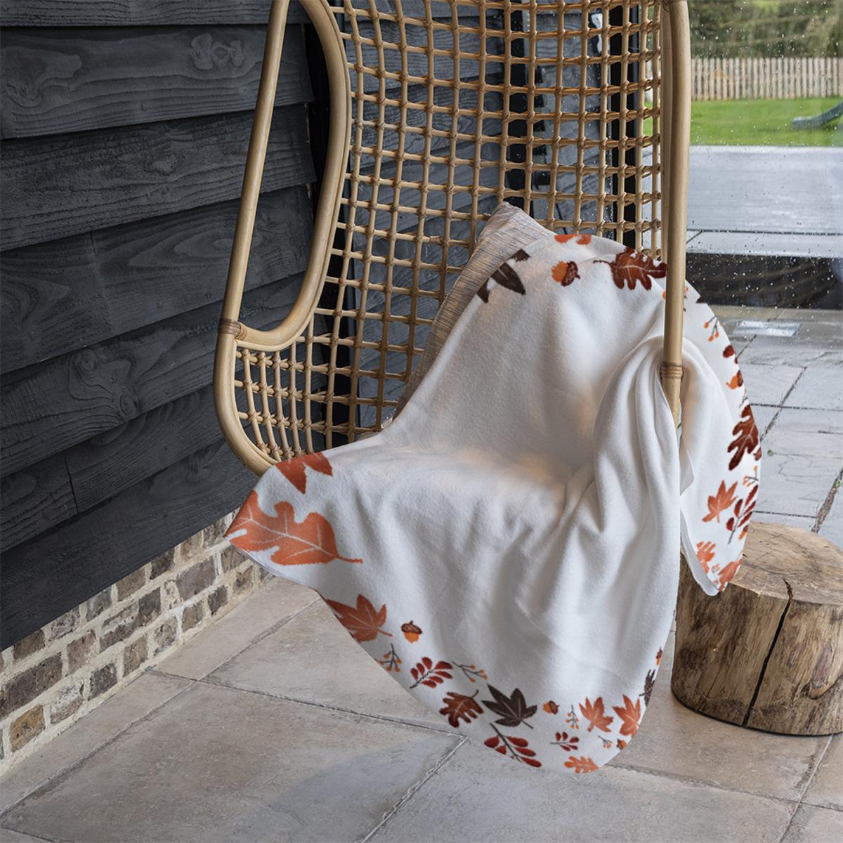 Decorative Autumn Blanket - Orange – image 5