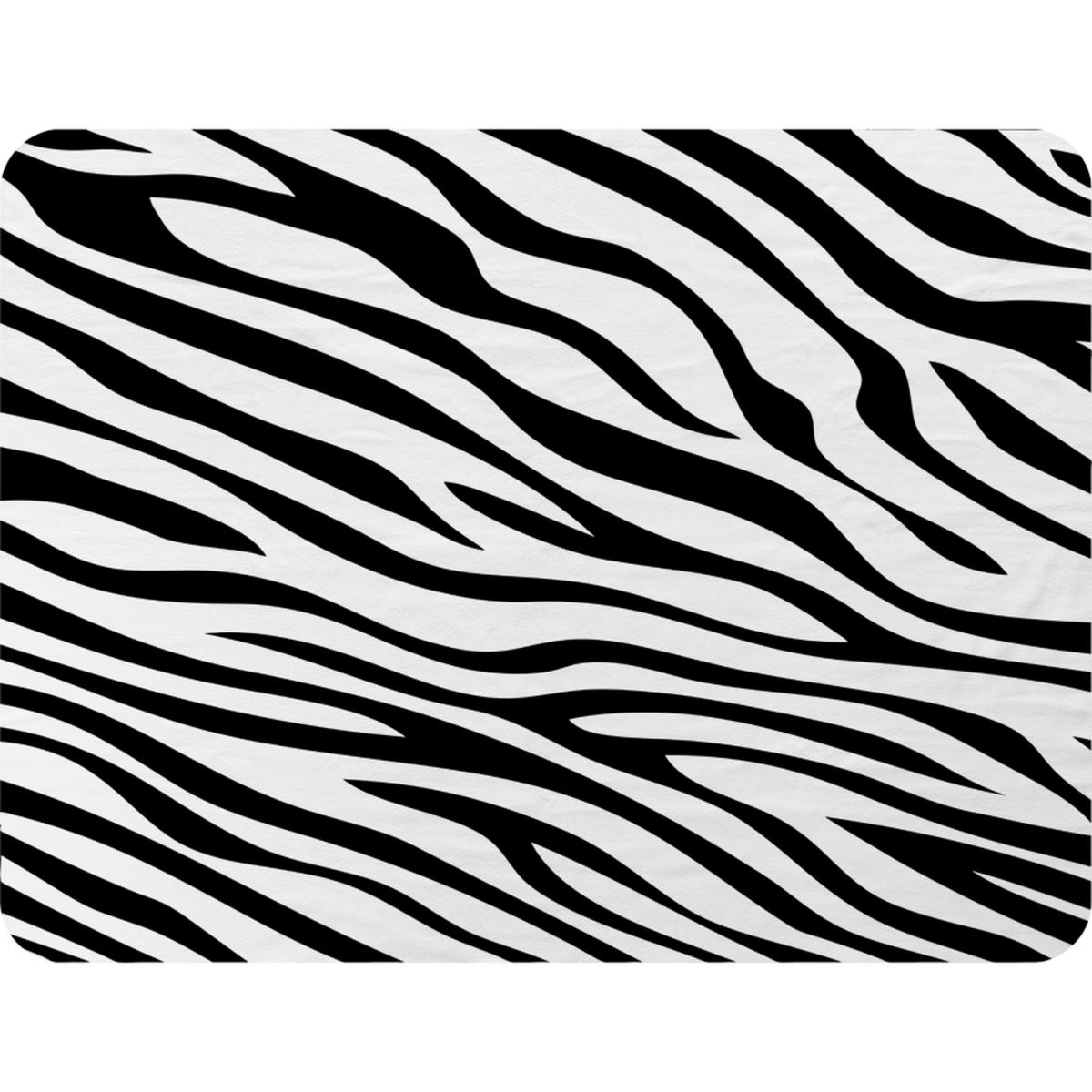 Print Of Zebra Stripes Blanket - Black – image 2
