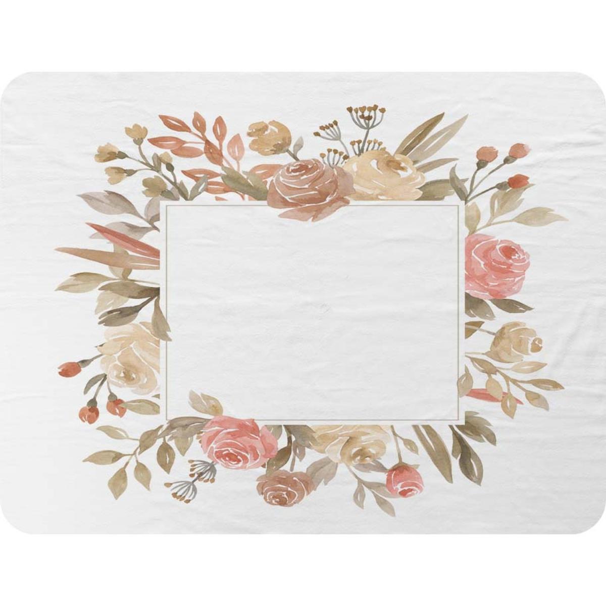 Flower Border Blanket - Pink – image 2