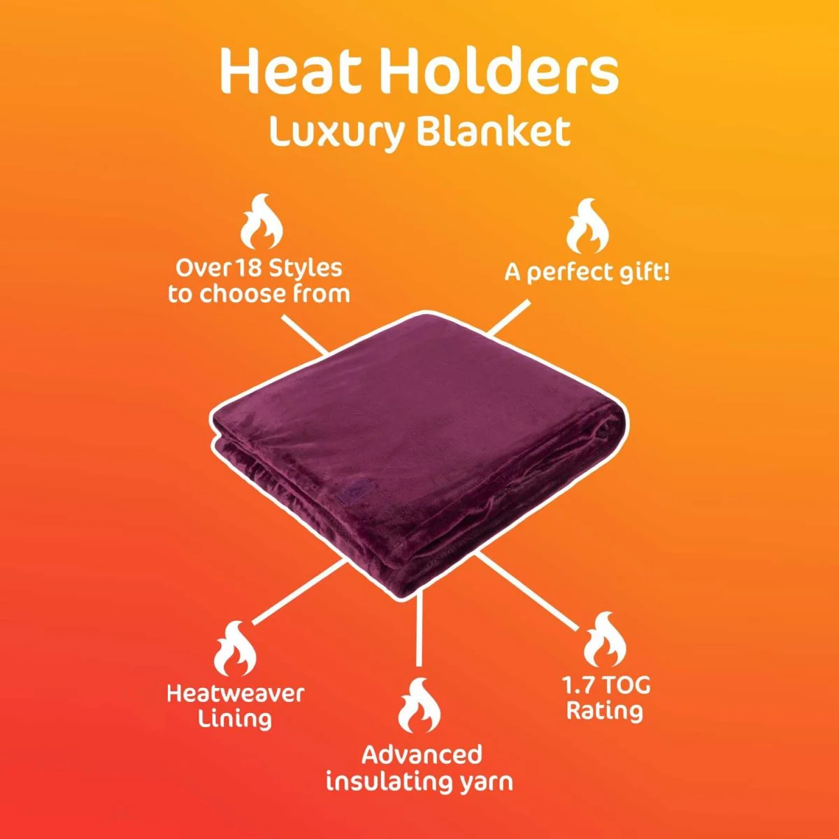 Extra Soft Warm Large Luxury Thermal Fleece Throw Blanket - 180 x 200 cm - Cherry – image 6