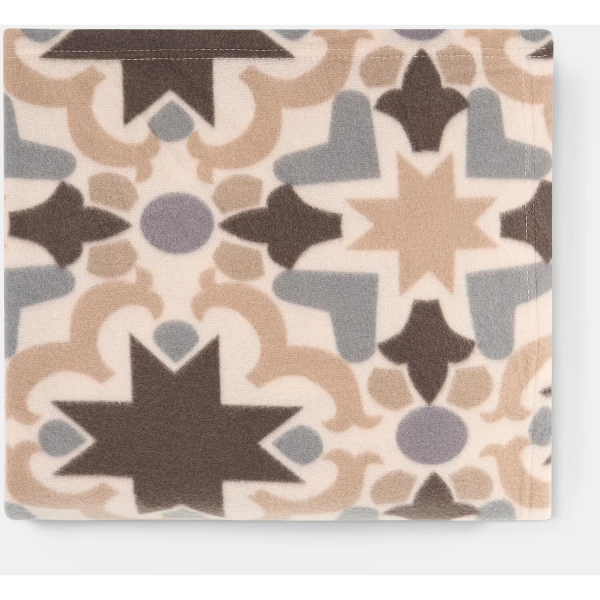 OHS Tile Print Fleece Throw - Natural – image 5