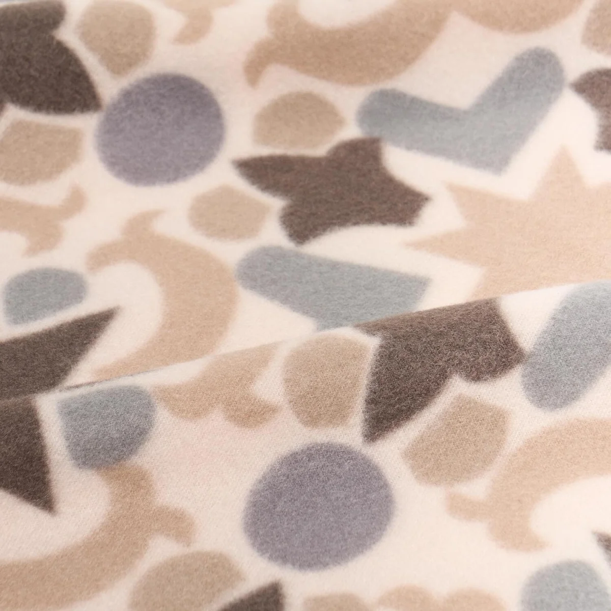 OHS Tile Print Fleece Throw - Natural – image 6