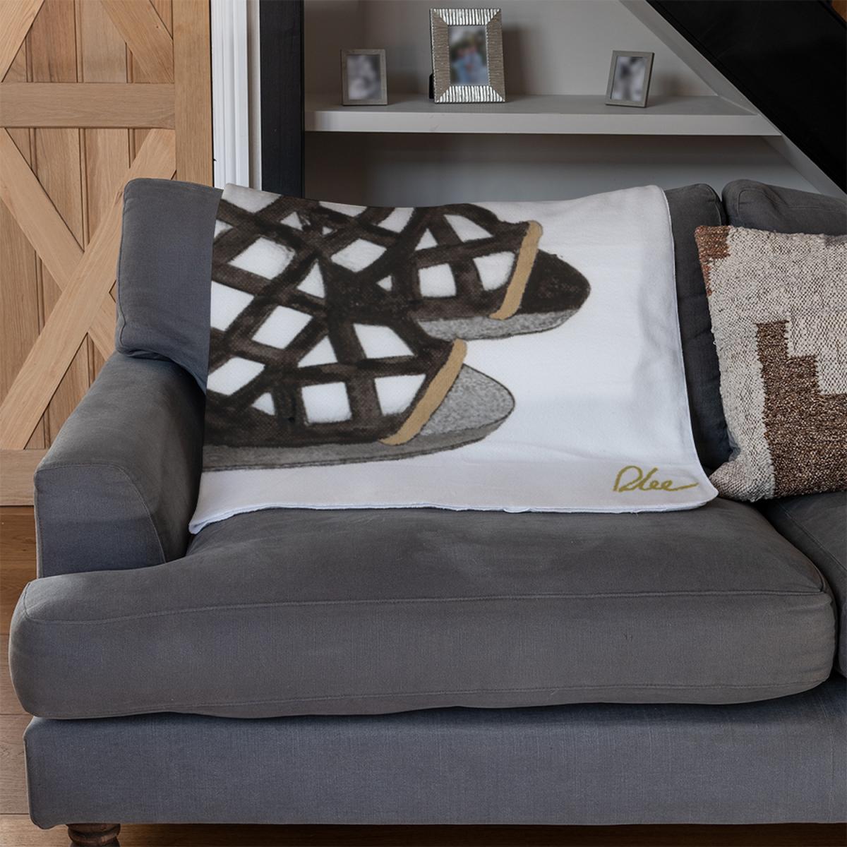 These Shoes Are Made For Walking Blanket - Black – image 3