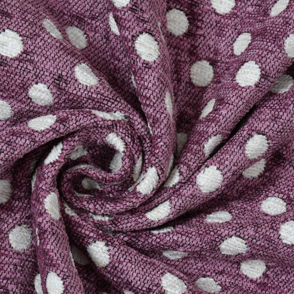 Exclusive Jacquard Chenille Polka Dot Throw Over - Mauve – image 2