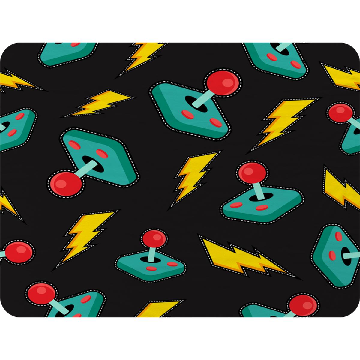 Retro Video Game Joystick Blanket - Black – image 2