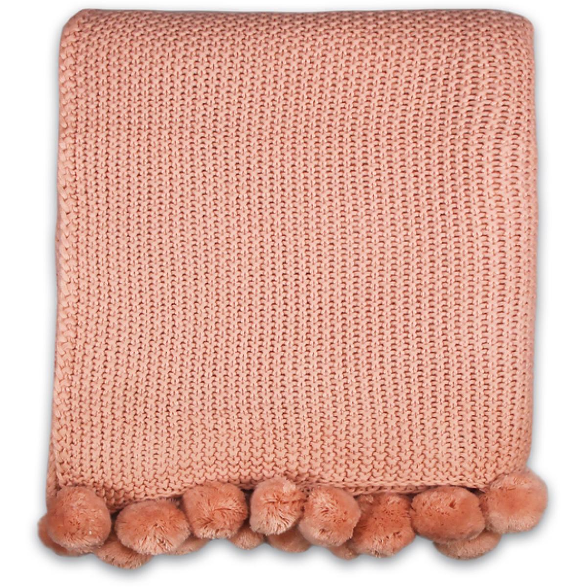 Throw (Pom Pom) - Shruti (pink) - Pink