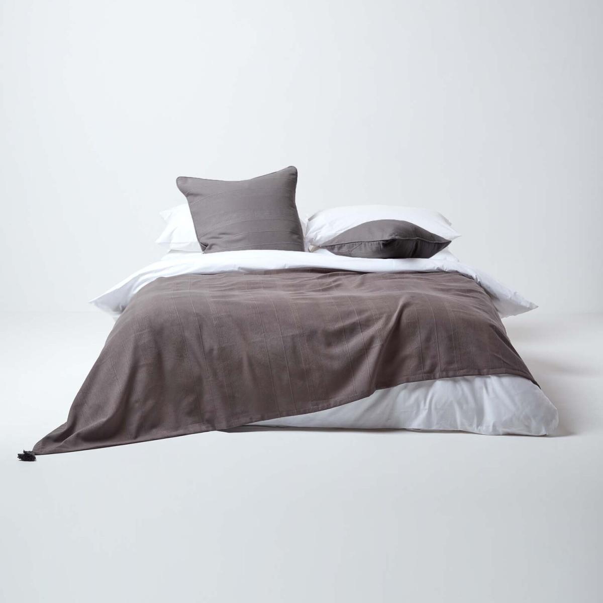 Homescapes Cotton Rajput Ribbed Throw - Blue / 0.87kg / 200cm – image 30