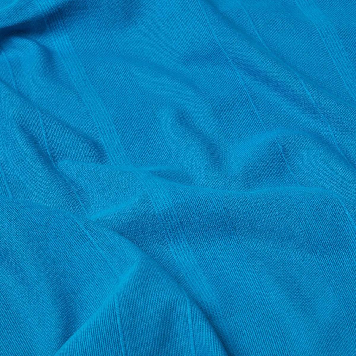 Homescapes Cotton Rajput Ribbed Throw - Blue / 0.87kg / 200cm – image 34