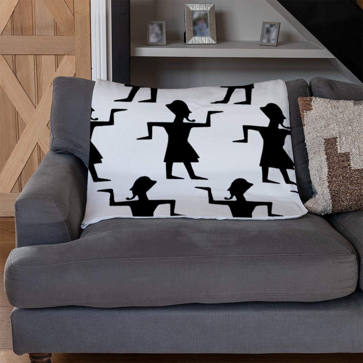 Egyptian Tribal Art Blanket - Black – image 3