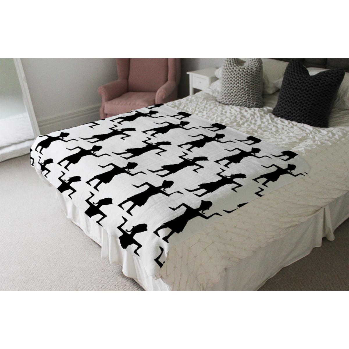 Egyptian Tribal Art Blanket - Black – image 4