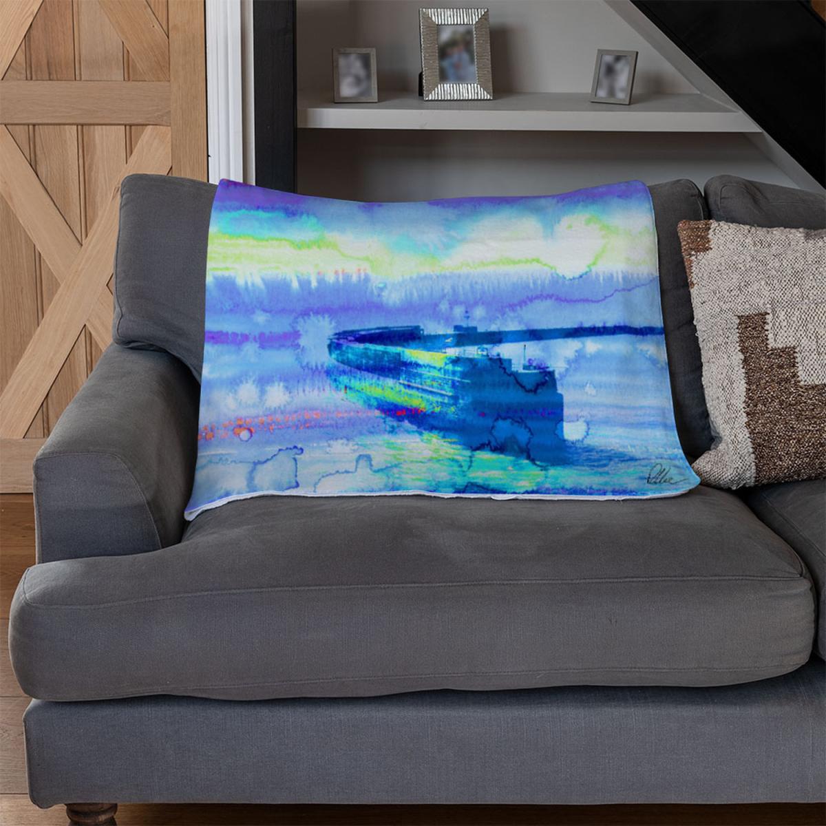 Dover Entrance Blanket - Blue – image 3