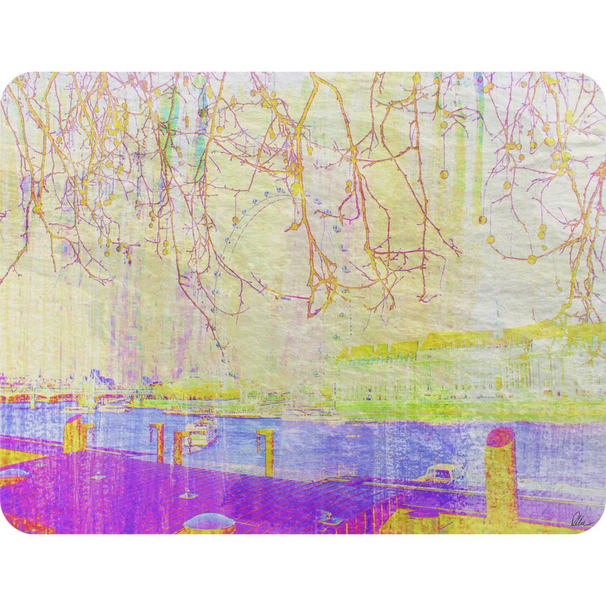London Eye Tree Drops Blanket - Yellow – image 2