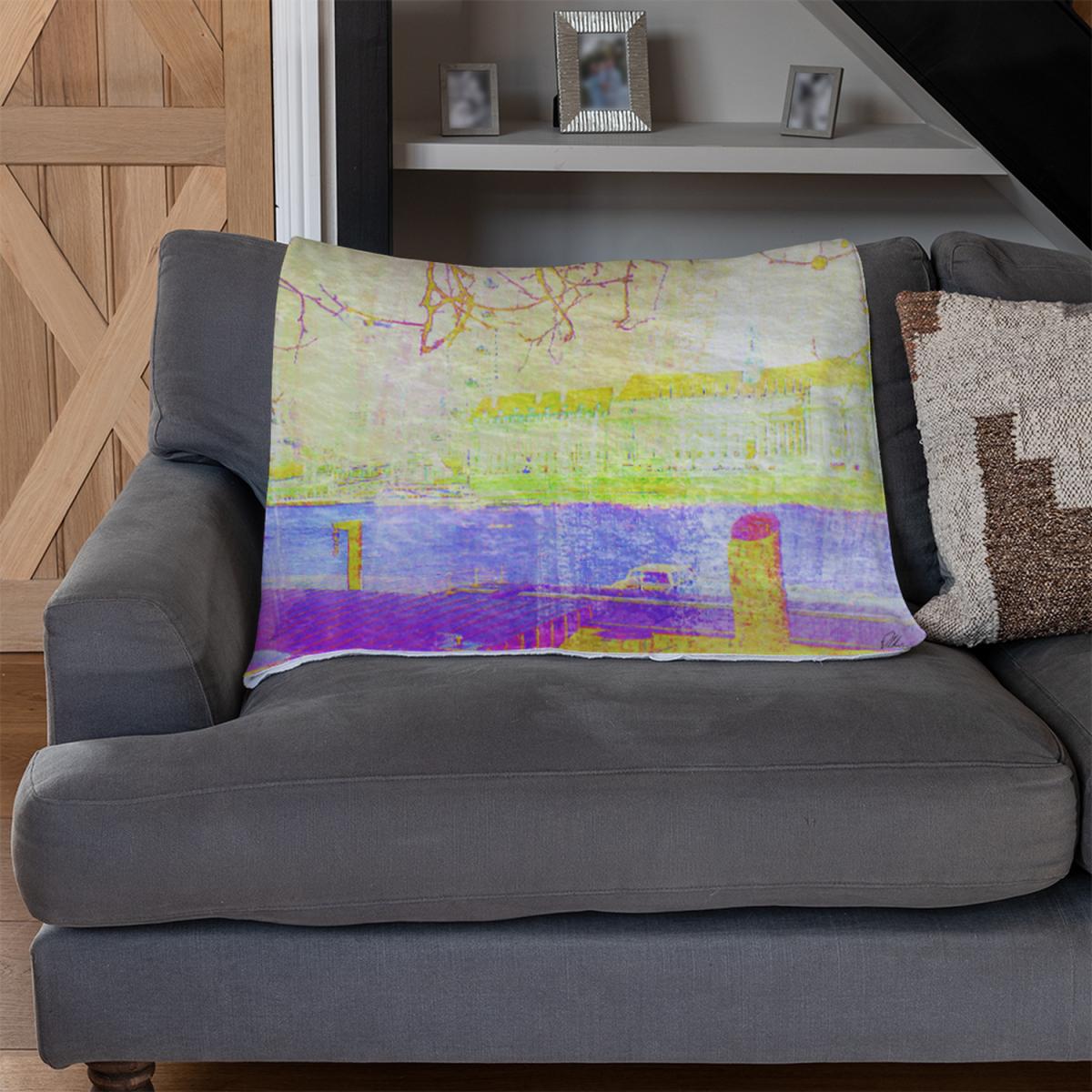 London Eye Tree Drops Blanket - Yellow – image 3