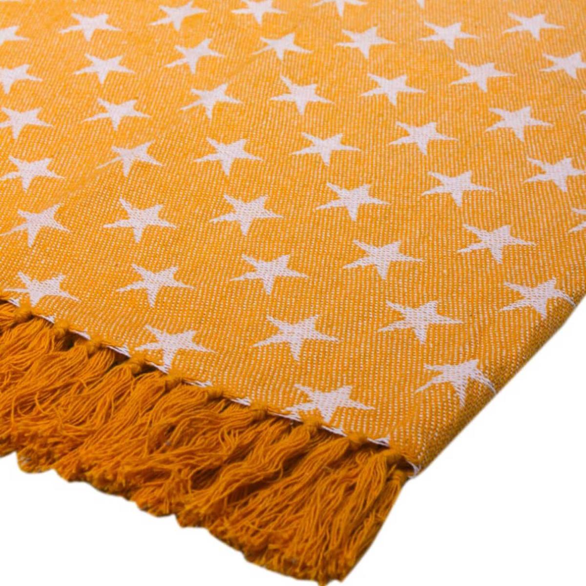 Jacquard Throw Star Mustard - Mustard – image 5