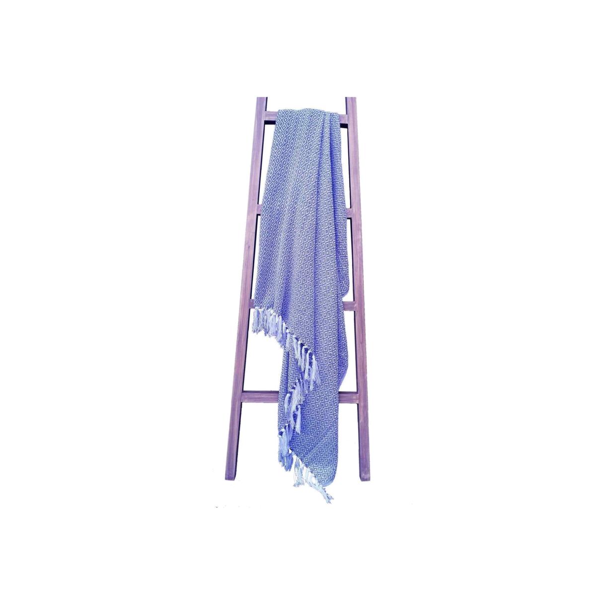 Regal Pure Cotton Throw - Navy / 178cm