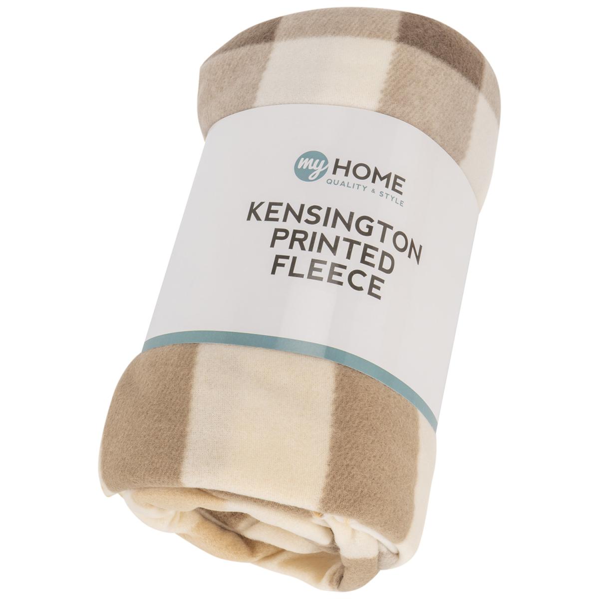 Inthehome Kensington Printed Fleece - Cream / 180cm – image 2