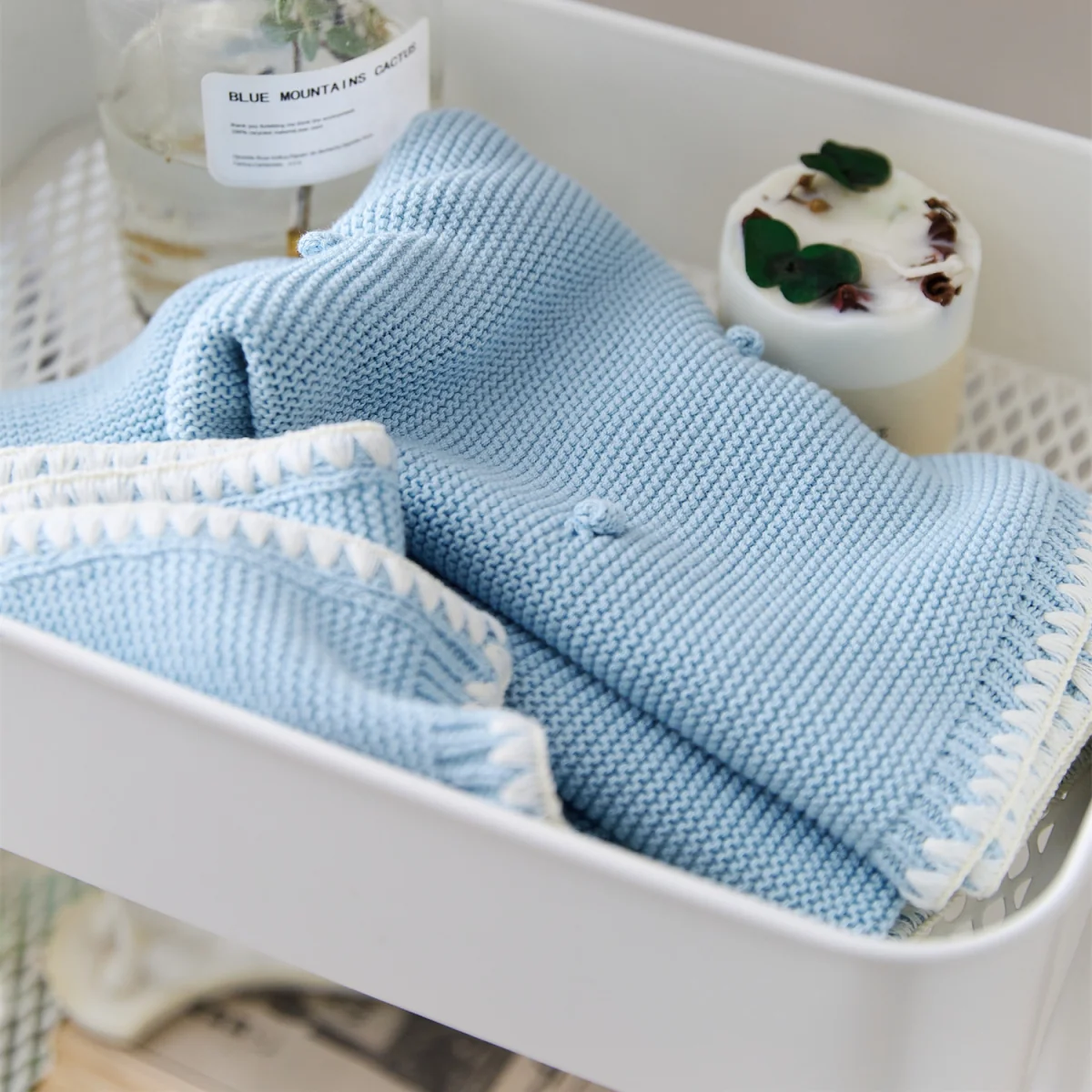 Children's OEKO-TEX certified Throw - Blue – image 12