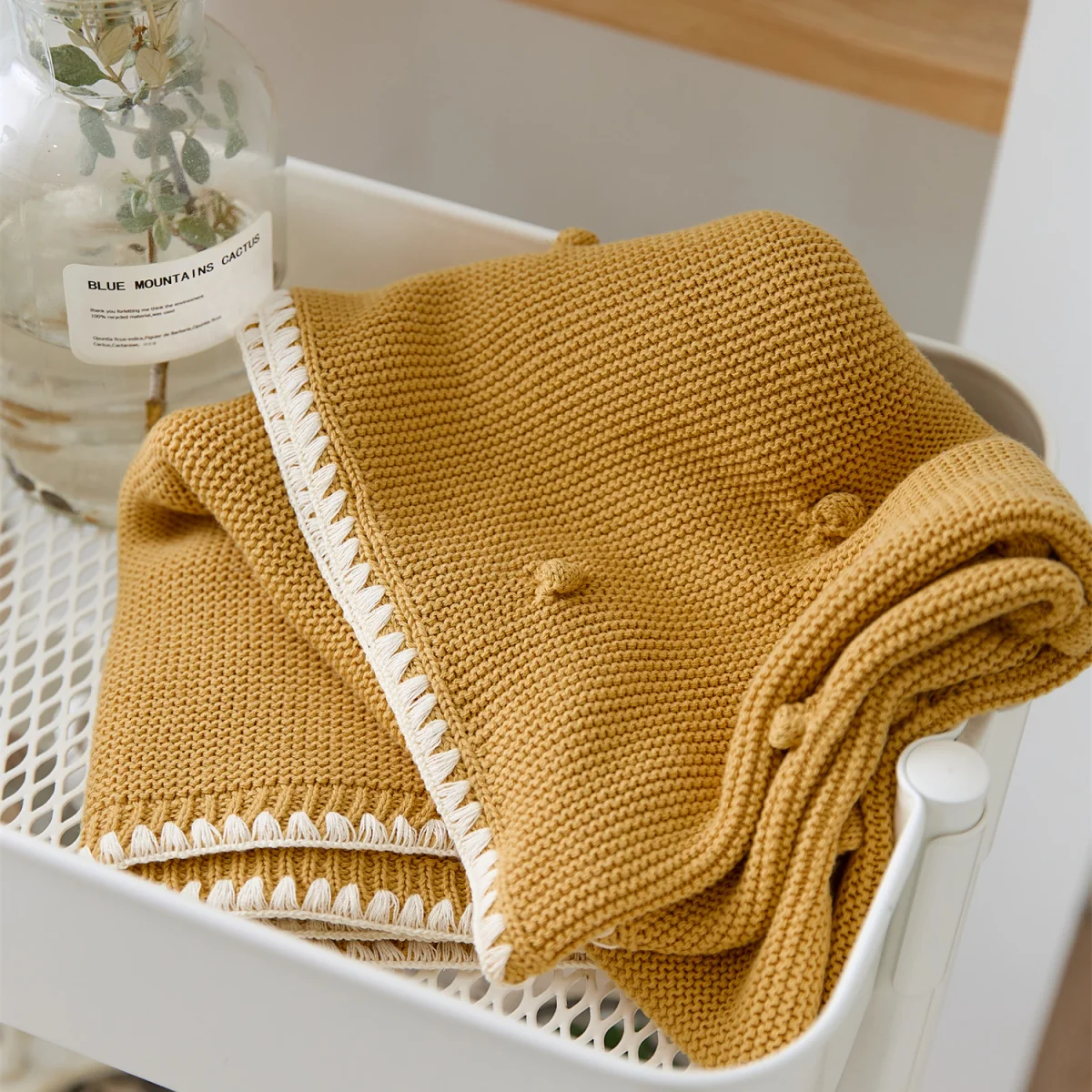 Children's OEKO-TEX certified Throw - Blue – image 4